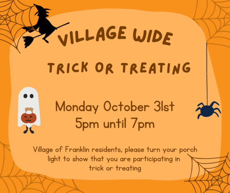 Trick or Treat Village of Franklin NY